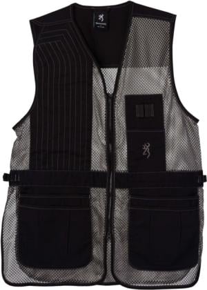 Browning Trapper Creek Vest, Black/Gray, S, 3050269901