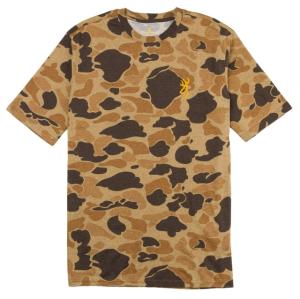 Browning Wasatch Short Sleeve T-Shirt - Mens, Vintage Tan, Medium, 3017811202