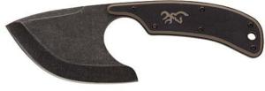 Browning Cutoff Skinner Knife, 2.5in, Black Oxide Stonewash Blade, 9Cr14MoV Stainless Steel, Two Tone G-10 Handle, 3220323