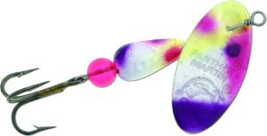 Panther Martin FishSeeUV In-Line Spinner, #6, 1/4oz, Chartreuse/Purple/Pink, 6PMUV-CPP