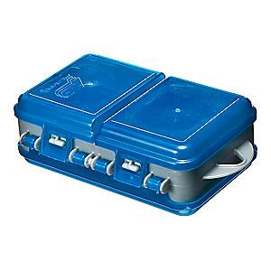 Plano Double-Sided Adjustable Tackle Organizer Small - Silver/Blue