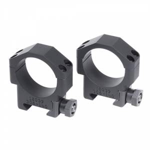 Badger Ordnance 34mm Two-Piece 1.00" Standard 4 & 4 Screws Aluminum Black Scope Rings 306-140
