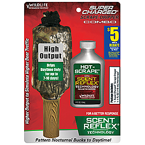Wildlife Research Center Super Charged Dripper and Hot Scrape Deer Scent Set - Game Scents And Attracts at Academy Sports