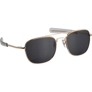 Humvee Gear 57BGD Military Pilot Sunglasses with Matte Gold Finish & Heavy Metal Frame