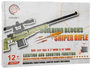 Caliber Gourmet CGBBB1 Sniper Building Blocks Black/Green Plastic 41 Long 1491