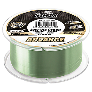 Sufix 604-112G Advance Monofilament Line 12 lbs Tested, .014" Diameter, 330 Yards, Low Vis Green