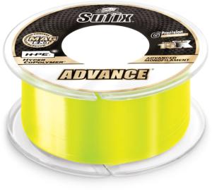 Sufix Advance Mono Line 17lb Test, 330yd, Neon Lime, Boxed, 604-117L