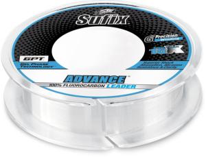 Sufix Advance Fluorocarbon Leader 14lb Line, Clear, 25 Yds, 684-014C