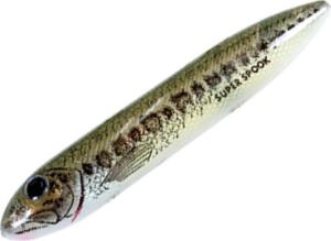 Heddon Super Spook Topwater Walking Bait, 5in, 7/8oz, Florida Bass, X9256HFB