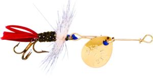 Joe's Flies Short Striker Classic In-Line Spinner Fly, Sz 8, Trout Poacher, 234-8
