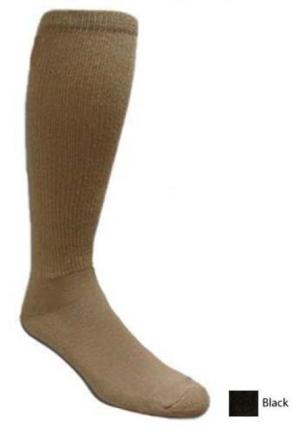 Covert Threads Rock Groundpounder Sock Desert 1pr, Black, Size 4-8, 2710 BK