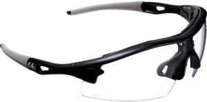 Allen Aspect Shooting Safety Glasses, Black/Gray Frame, Clear Lenses, One Size, 2380