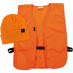 Allen Blaze Orange Beanie and Vest Men's M-XL