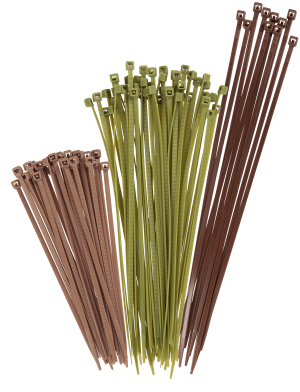 ALLEN 15823 HUNTING BLIND CABLE TIES 100PK GRN/BRN