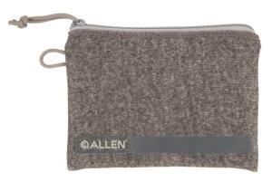 Allen 3625 Pistol Pouch Made Of Gray Polyester With Lockable Zippers, ID Label