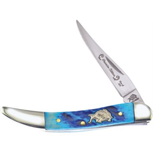 Frost BDG109DBJB Small Knife with Blue Bone Handle