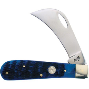 Frost 14441BLJB Hawkeye Knife with Blue Bone Handle
