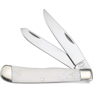 Frost 18812WSB Trapper Pocket Knife With White Smooth Bone Handle