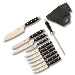 Hen and Rooster International 13 piece Kitchen Block Set with POM Handles and Stainless Steel Blades Model HRI-028
