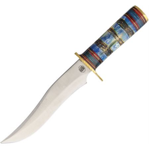Frost Cutlery & Knives CW3984BLB Blue Bone Hunter Fixed Blade Knife