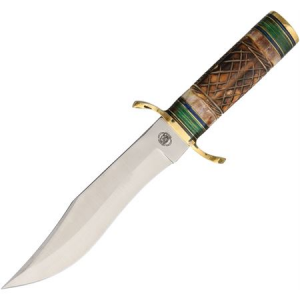 Frost Cutlery & Knives CW4000BRB Brown Bone Hunter Fixed Blade Knife