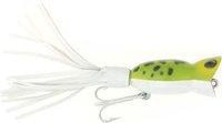 Arbogast Hula Popper - 5/8 oz - Frog/White Belly