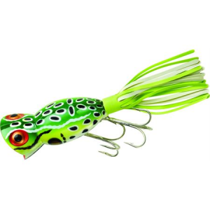 Arbogast 2" Hula Popper Lure 3/8 Ounce Leopard Frog, G760-507
