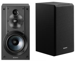 Sony SSCS5 3-Way 3-Driver Bookshelf Speaker System (Pair) Bundle with Knox Gear Monitor Stands