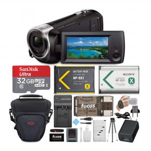Sony HDRCX405 HD Video Handycam with Two 16GB Cards and Corel Software Bundle