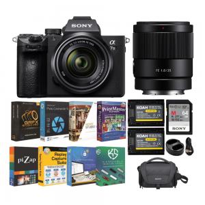 Sony Alpha a7 III Full Frame Mirrorless Digital Camera with 28-70mm OSS and 50mm f/1.8 Lens Bundle
