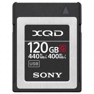 Sony 120GB XQD G Series Memory Card with Rugged Memory Card Carrying Case Bundle