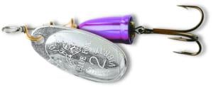 Blue Fox Classic Vibrax Spinner, 7/64 oz, Plated Silver/Purople, 60-00-117IC