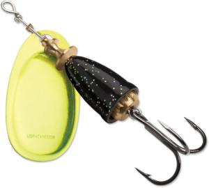 Blue Fox Classic Vibrax Spinner, 1/4oz, Black Chartreuse Candyback, 60-30-275IC