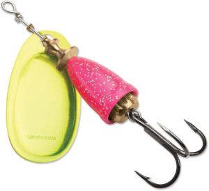 Blue Fox Classic Vibrax Spinner, 3/8oz, Pink Chartreuse Candyback, 60-40-272IC