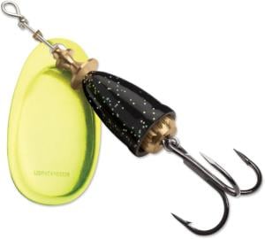 Blue Fox Classic Vibrax Spinner, 3/8oz, Black Chartreuse Candyback, 60-40-275IC