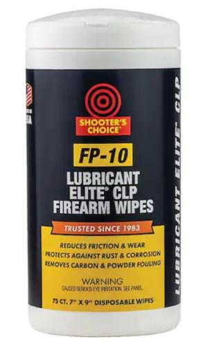 Shooters Choice FP-10 Lubricant Elite CLP Wipes 75-Count