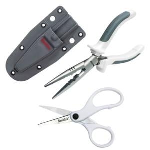 Smiths Lawaia Pliers And Scissors Combo, 3 in, Gray/White, 51255