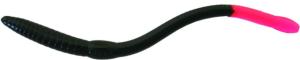 Creme Lures Scoundrel Soft Plastic Worm, 6in, Un-rigged, Black Glo, 4/Pack, 0187-66-1