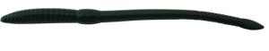 Creme Lures Scoundrel Soft Plastic Worm, 6in, Un-rigged, Black 4/Pack, 0103-66-1