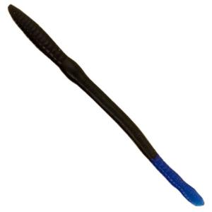 Creme Lures Scoundrel Worm, 1, 6in, Black Blue Tail, 120-99