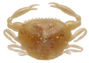 Berkley Gulp! Saltwater Peeler Crab Soft Bait, Saltwater, 2in / 5cm, Amber Glow, GSPC2-AG