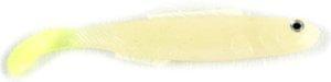 Berkley PowerBait Saltwater Mullet Soft Bait, Saltwater, 4in / 10cm, Glow/Chartreuse, MSWM4-GC