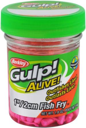 Berkley Gulp! Alive! Fish Fry, 1in. Bait, Pink 176792