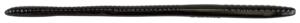 Berkley PowerBait Bottom Hopper, ideal for jig heads Carolina rigs, wacky worming, 6.25in 12 Pkg Ct, Black, PBBBH6-BL