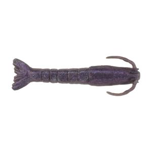 Berkley Gulp! Saltwater Shrimp Soft Bait, Saltwater, 3in / 8cm, Purple Chrome, GSSHR3-PPC