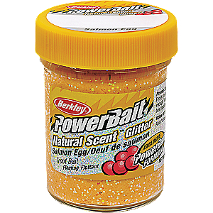 Berkley 1203183 PowerBait Natural Glitter Trout Dough Bait Salmon Egg Scent/Flavor, Rainbow