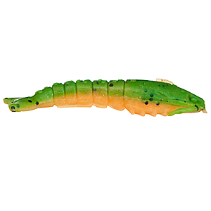 Berkley 1240005 Gulp! Shrimp Soft Bait 3" Length, New Penny/Chartreuse, Per 6