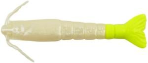 Berkley Gulp! Alive! Shrimp Bait, 3in., Pearl White/Chartreuse 177360