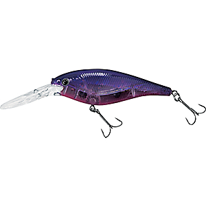 Berkley 1290487 Flicker Shad Pro Flash Hard Bait 2" Length, 9'-11' Swimming Depth, 2 Hooks, Flashy Pearch, Per 1