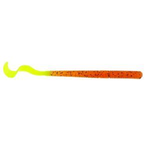 Berkley PowerBait Power Worms, 4in 15Pk, Pumpkin Chartreuse Floating, PBBPW4-PC